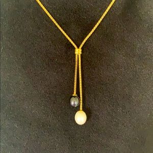 Opposites Attract Pearl Necklace